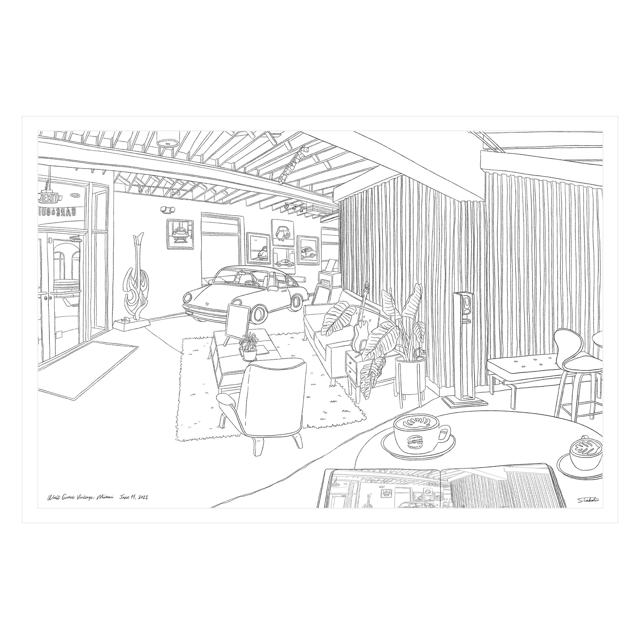 Walt Grace Vintage Cafe, Lines - Sera Takata